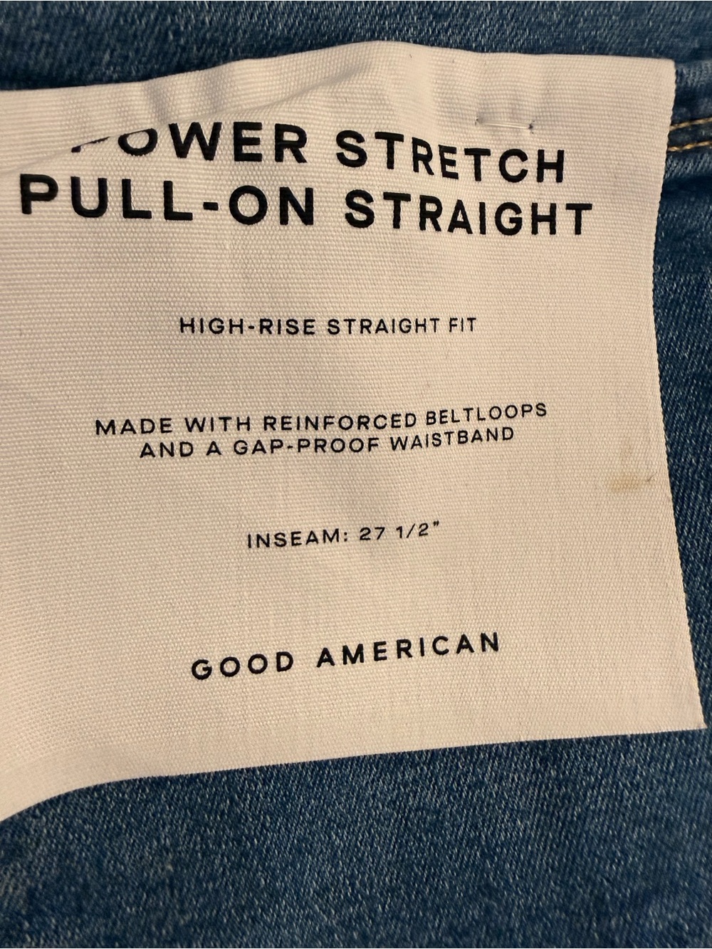 ❤️ Good American Power Stretch Pull-On Jeans - Picture 6 of 6